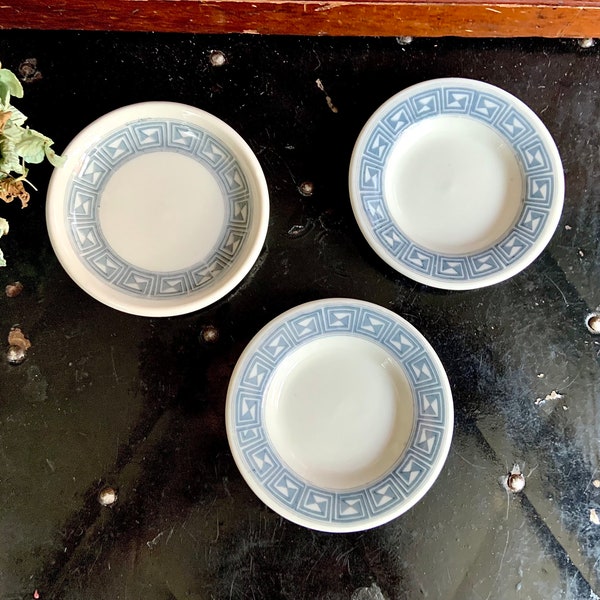 Set of 3 Vintage Scammell’s Trenton China Butter Pats
