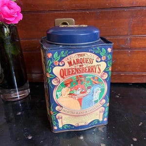 Vintage The Marquess of Queensberry Tea Tin/Tea Caddy