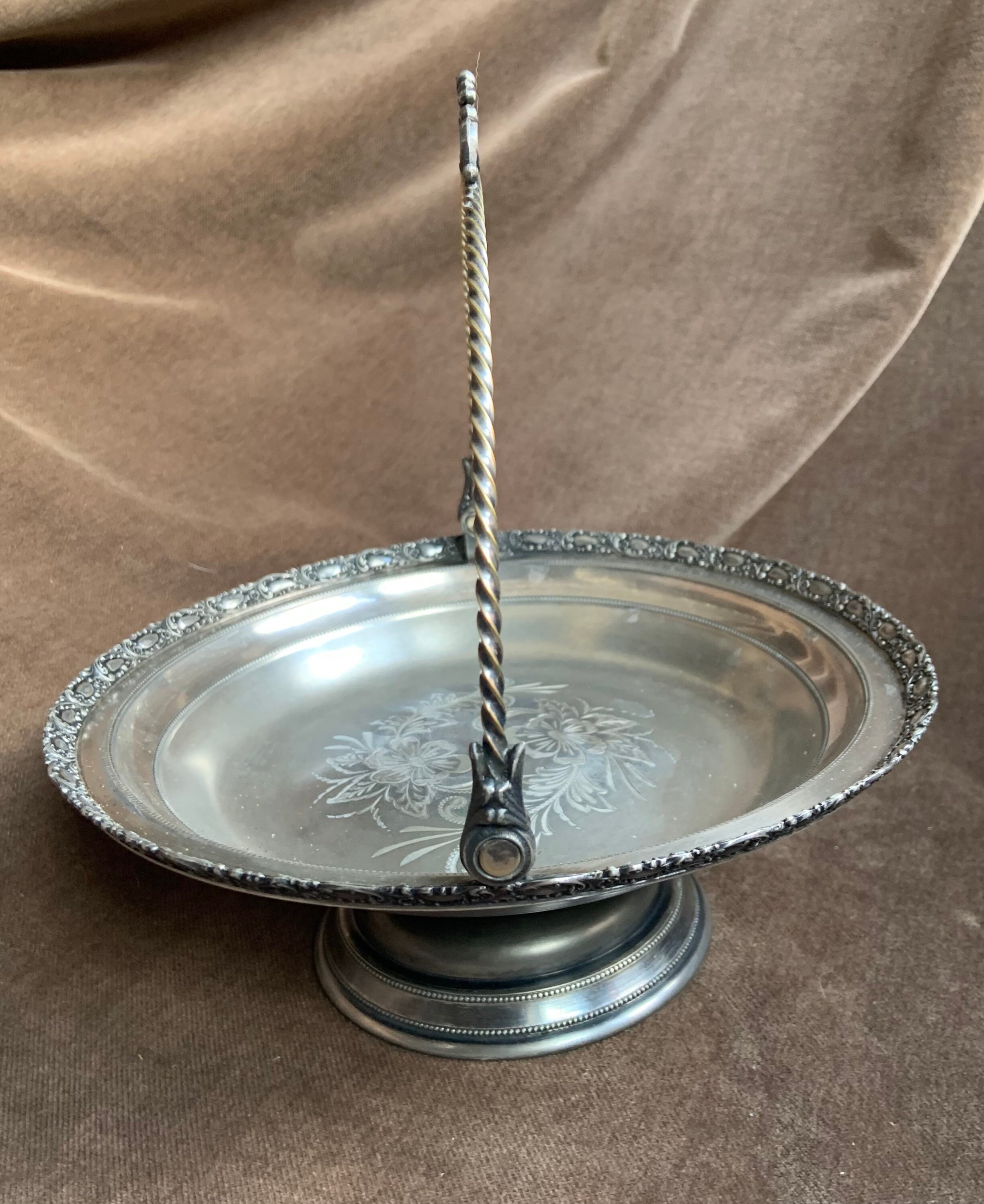 Vintage Forbes Silver Co. Quadruple Silver Plate Wedding Basket - Etsy