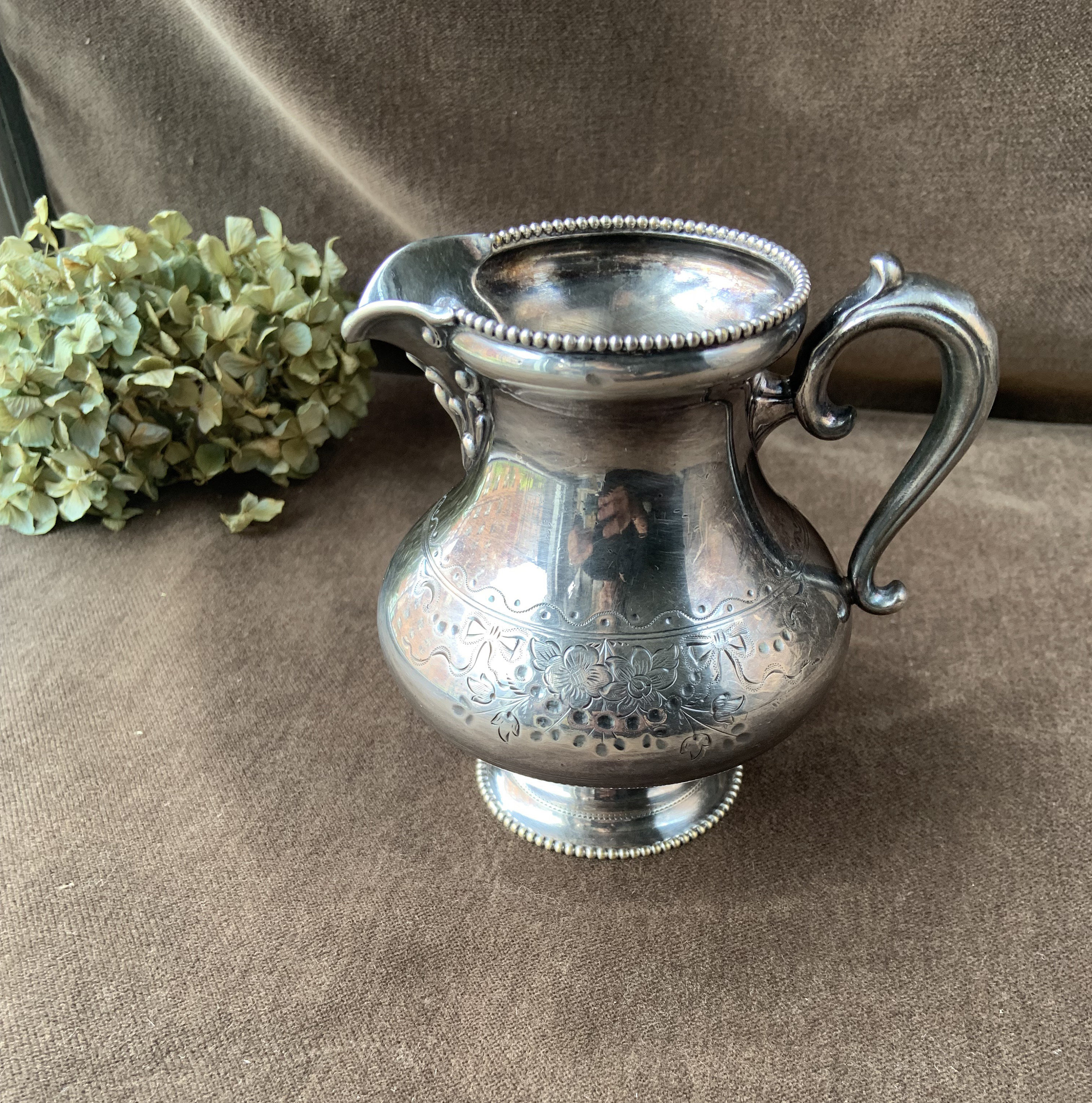 Simpson Hall Miller & Co. Quadruple Silver Plated Small Etched