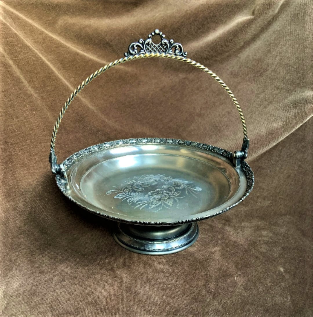 Vintage Forbes Silver Co. Quadruple Silver Plate Wedding Basket - Etsy
