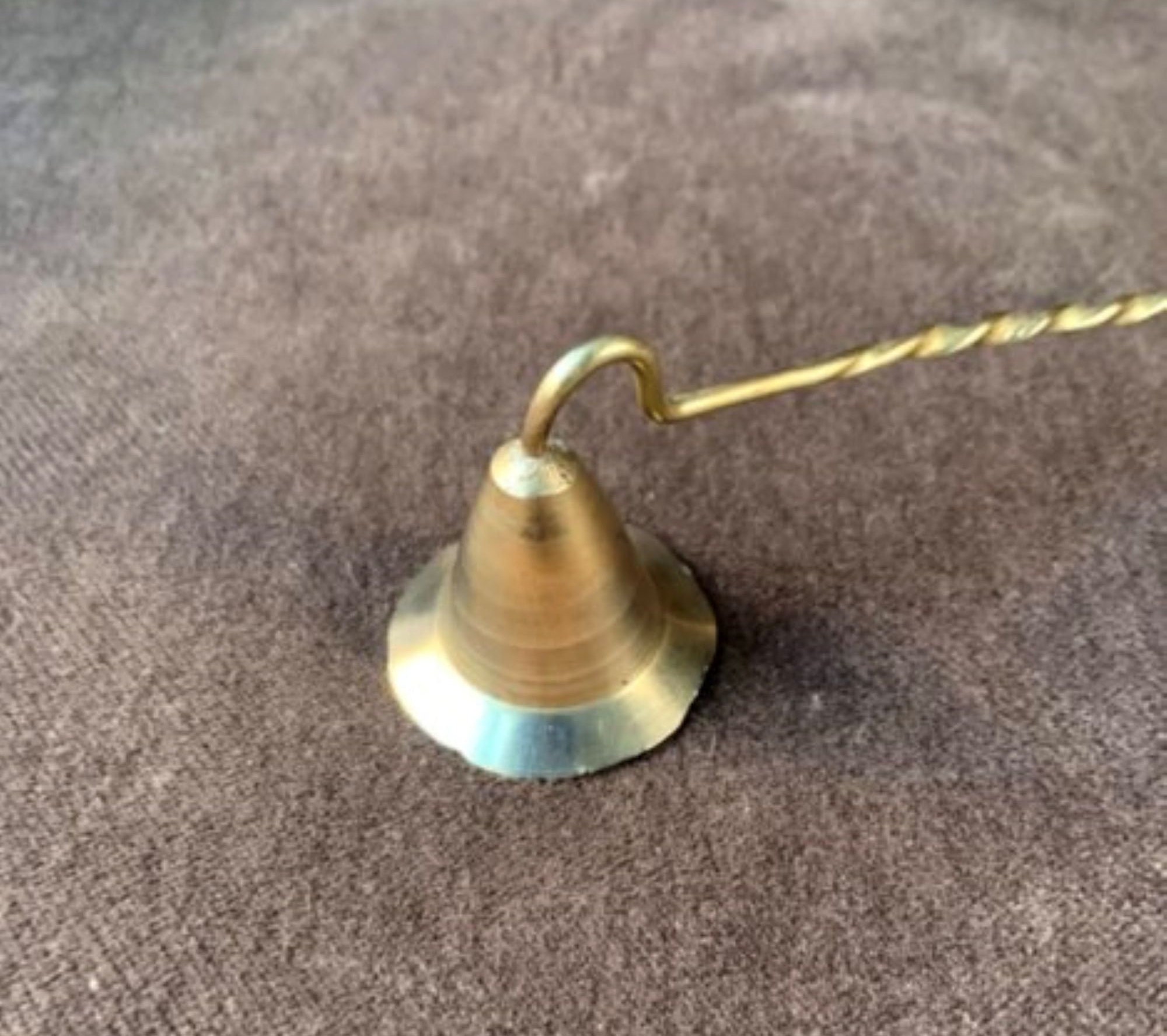 Vintage Brass Candle Snuffer with Twisted Handle Etsy