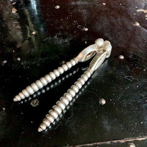 Victorian Walker & Hall Silver Plate Reversible Nutcracker with Bobbin Design Handles