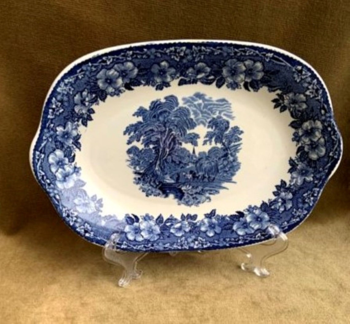 Vintage Enoch Wedgwood Tunstall Woodland Small Serving Platter Etsy Vintage Enoch Wedgwood Tunstall Woodland Small Serving Platter Etsy