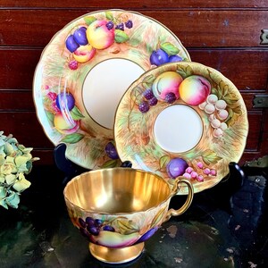 Aynsley Bone China Orchard 3 Piece Set Made in England