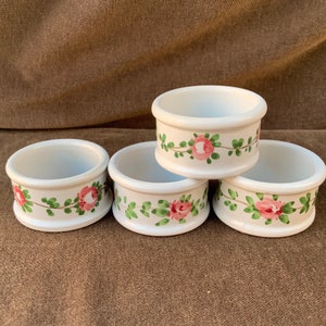 Set of Four (4) Vintage Ceramic Napkin Holders