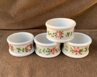 Set of Four (4) Vintage Ceramic Napkin Holders