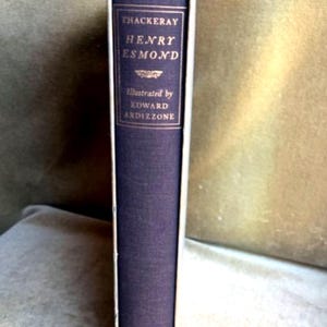 Vintage The History of Henry Esmond, Esq. by William Makepeace Thackeray 1956