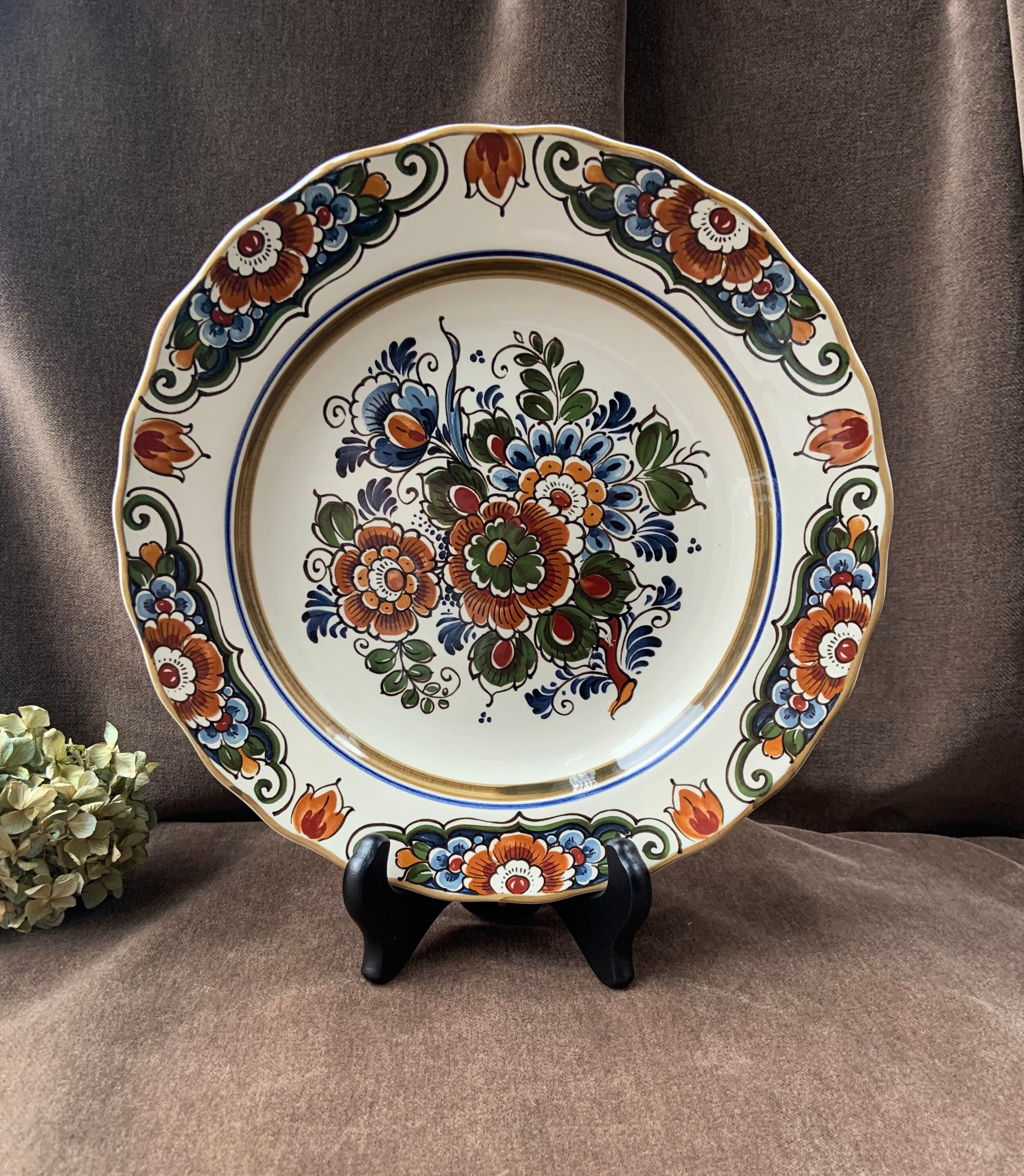 Delft polychrome ポット ROYAL DELFT - PORCELEYNE Fles - Polychrome Vase With Lid
