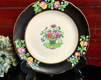 Antique Copeland Spode Salad Plate with Slightly Scalloped Edges