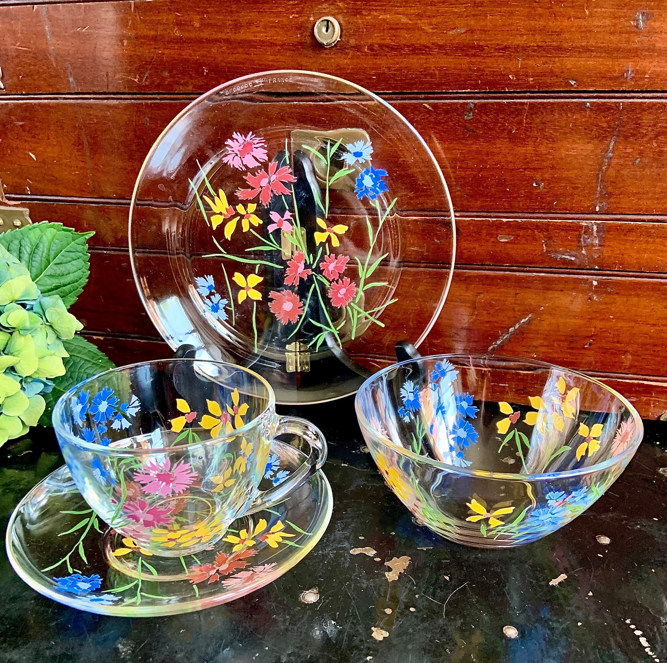 Vintage Arcoroc France Glassware 4-piece Set - Etsy