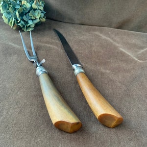 Vintage Royal Brand Cutlery Co. Sharp Cutter Carving Knife and Fork Set