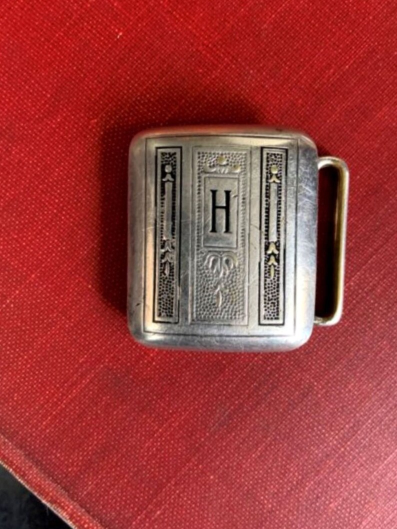 Vintage Hickok Duraplate Belt Buckle Monogrammed H Etsy