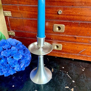 Vintage Selangor Pewter Candlestick Holder