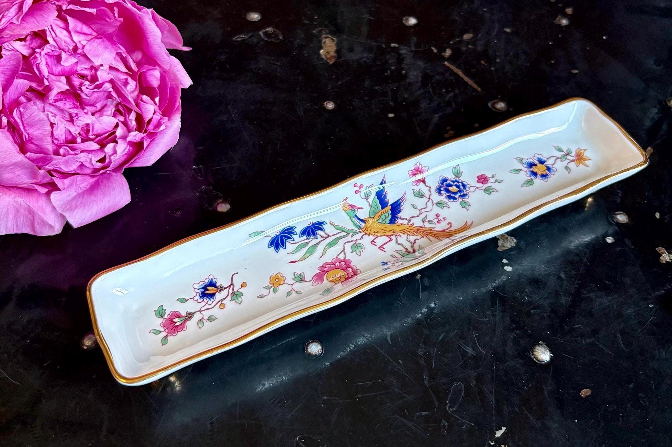 ハマースレイ バードオブ パラダイス サンドイッチプレート リーエンボス Vintage Hammersley Bone China Birds of Paradise 8.25” Tray - Etsy