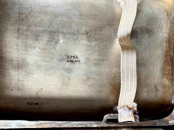 Silver Plated Engraved Rectangular Cigarette Case… - image 2