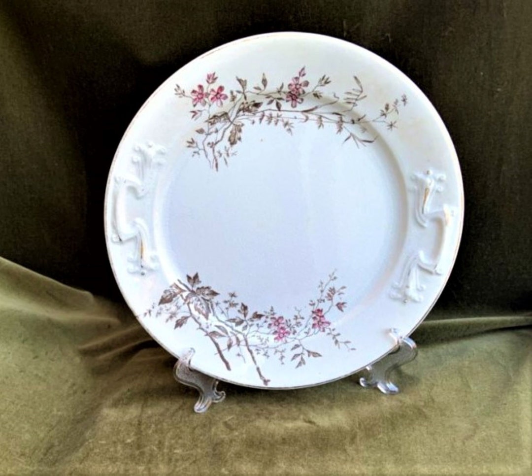 Antique Warranted Ironstone China Ott & Brewer Etruria 10" Plate Etsy