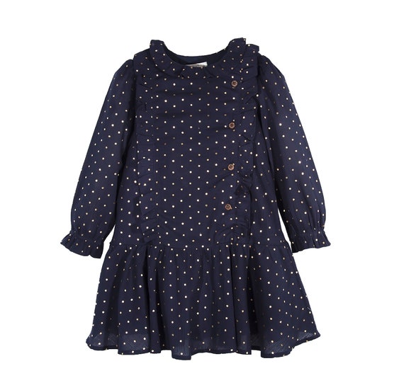 Girls Long Sleeve Dress Cotton Casual Dress Toddler Girl | Etsy
