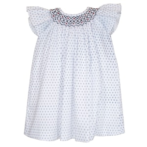 Baby Girls&#39; Bishop Floral Sundress Casual Toddler Tutu Hand Smocked Dress