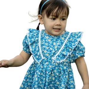 Little girl&#39;s Lace Dress Soft Floral Cotton Dress