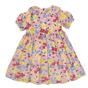 Pink & Yellow Floral Shoulder-Cutout A-Line Dress - Infant, Toddler  Girls