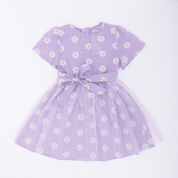 white christmas dresses Girls Summer Bow Button-Down Mini Denim Dress