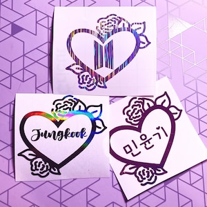 BTS Heart/Flower Decal
