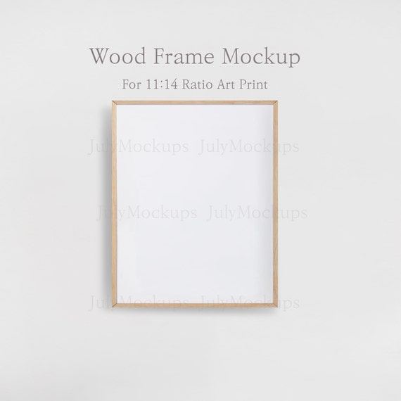 Download 11x14 Wood Frame Mockup Vertical Frame Mockup Mockup Frame Etsy