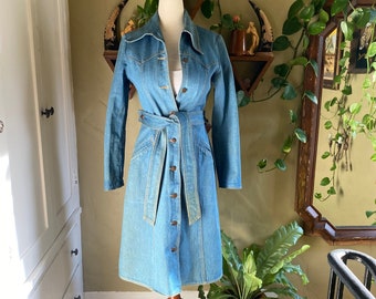 denim trench