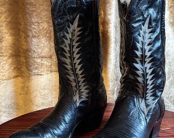 Vintage Joe Sanchez Cowboy Booties | Women's 10 | Men's 8.5 to 9