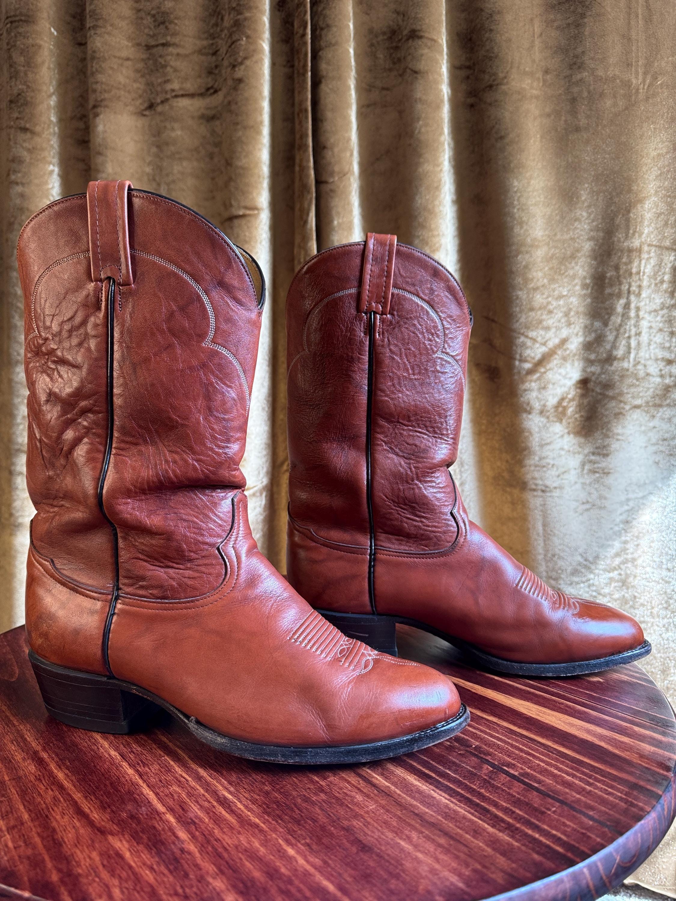 Tony Lama Cowboy Boots - Etsy