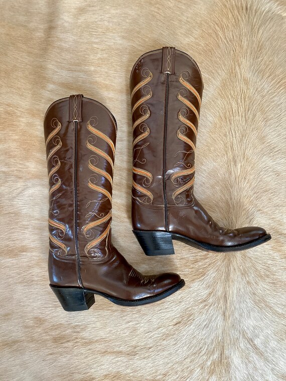 Vintage Tony Lama Western Boots | Women’s 6 Narro… - image 6