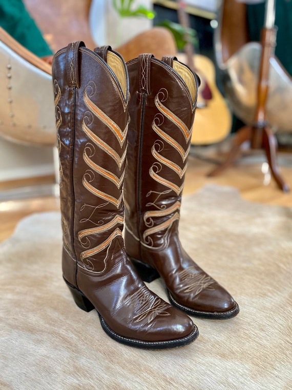 Vintage Tony Lama Western Boots | Women’s 6 Narro… - image 1