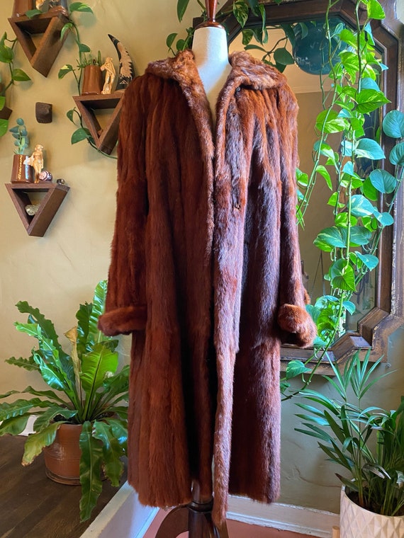 1940’s Benton Furs Genuine Real Marmot Fur Coat | 