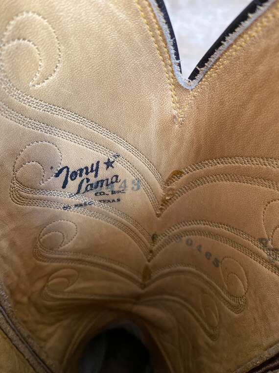 Vintage Tony Lama Western Boots | Women’s 6 Narro… - image 7