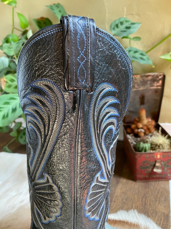 Vintage Tony Lama Snakeskin & Leather Knee High Western