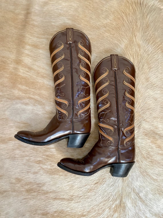 Vintage Tony Lama Western Boots | Women’s 6 Narro… - image 5