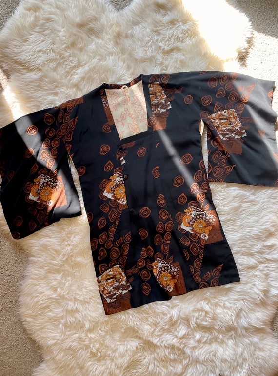 Vintage Kimono from Japan, Authentic, Handmade, Sh