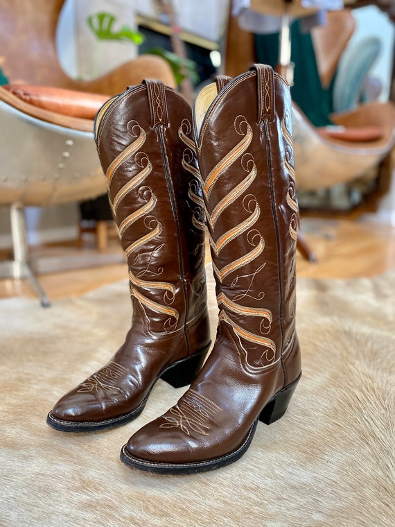 Vintage Tony Lama Western Boots | Women’s 6 Narro… - image 2
