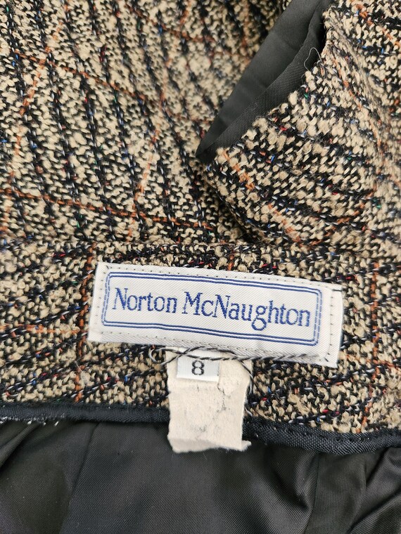 vintage 1980's black and brown Norton McNaughton … - image 10