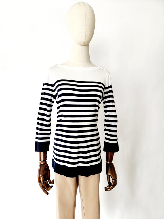 vintage Y2K nautical blue and white Tommy Hilfige… - image 3