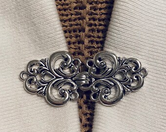 Brooches Pins Clips Clothing Shoe Clips The Mattie Lead Free Pewter Petite Fleur De Lis Sweater Clip
