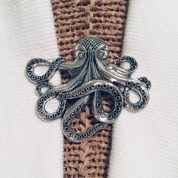 Sweater Clips Silver Octopus Cardigan Clasp Sweater Clip for Sweater Guard Clothing Fastener Birthday Gift for Mom Gift for Her by Fabulici