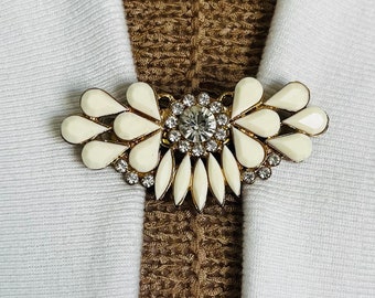 Clips de suéter Vintage Cardigan Cierre para suéter Clip Joyería nupcial Floral Cinch Clip Regalo para mamá Regalo de cumpleaños para ella por Fabulici