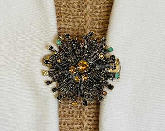 Sweater Clips Rhinestones Sweater Clip Formal Party Rhinestone Clasp Dress Clip Cinch Clip Coat Clip Sweater Jewelry Gift for Her Fabulici