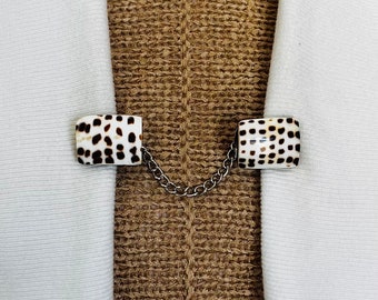 Sweater Clips Minimalist Chain Cardigan Vintage Sweater Clip Fashion Jewelry Gifts Gift for Her by Fabulici