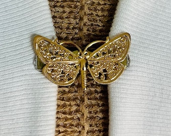 Sweater Clips Butterfly Sweater Clip Cardigan Clasp Filigree Dress Clip Cape Clip Shawl Clip Unique Jewelry Birthday Gift for Her Fabulici