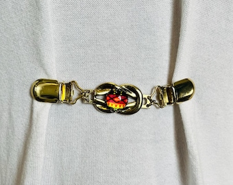 Pinzas para vestido, broche estilo suroeste para suéter, broche para cárdigan, broche dorado para chal, broche para cintura, broche para cinturón, regalo de cumpleaños para ella de Fabulici