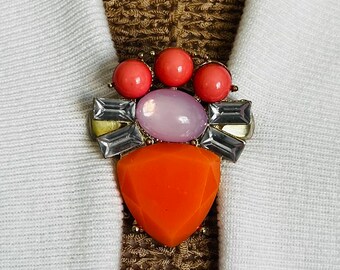 Sweater Clips Retro Sweater Clip Rhinestone Cardigan Clips for Cloak Clasp Vintage Cinch Clip Birthday Gift for mom Gift for Her