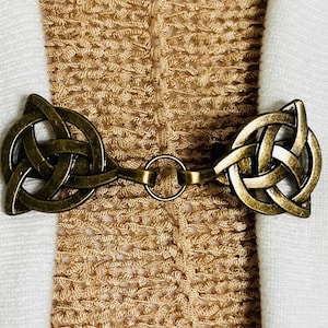 Sweater Clips Celtic Sweater Clip Cardigan Clasp Pashmina Clip Sweater Guard Sweater Closure Celtic Jewelry Birthday Gift for Her  Fabulici